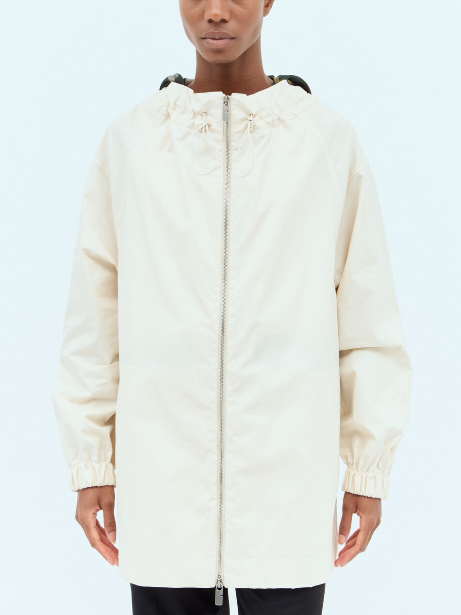 Check Hood Gabardine Parka