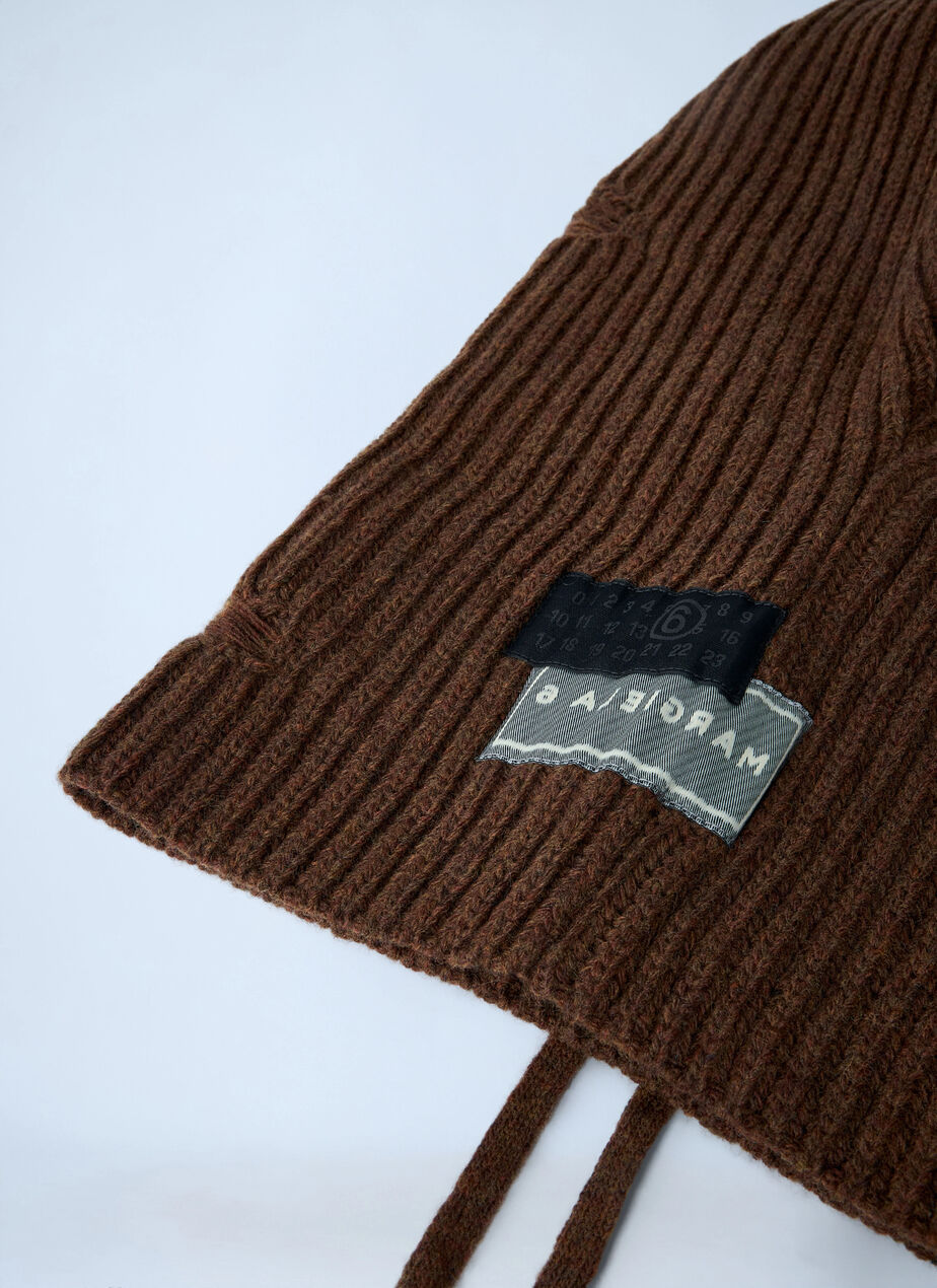 Logo Motif Knitted Balaclava