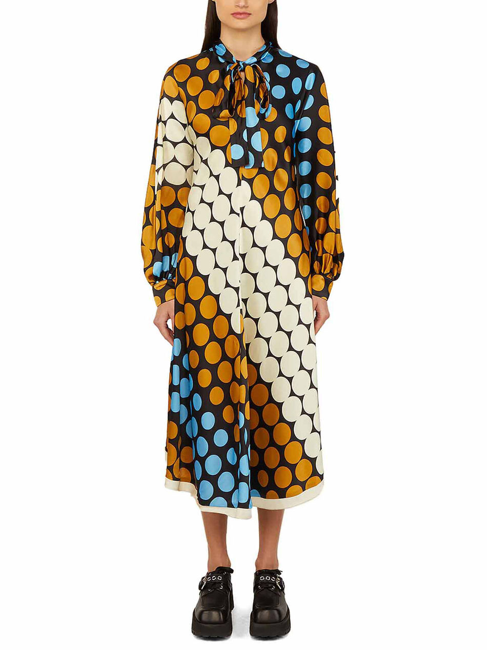 Dress with Pois Print