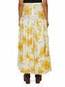 Marni Floral Printed Skirt Yellow flmni0247008yel