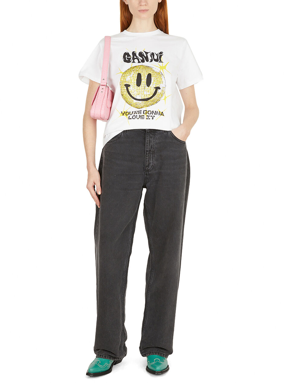 Basic Jersey Smiley Relaxed T-shirt Bright White