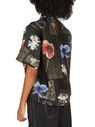 GANNI Floral Print Shirt Black flgan0249003blk