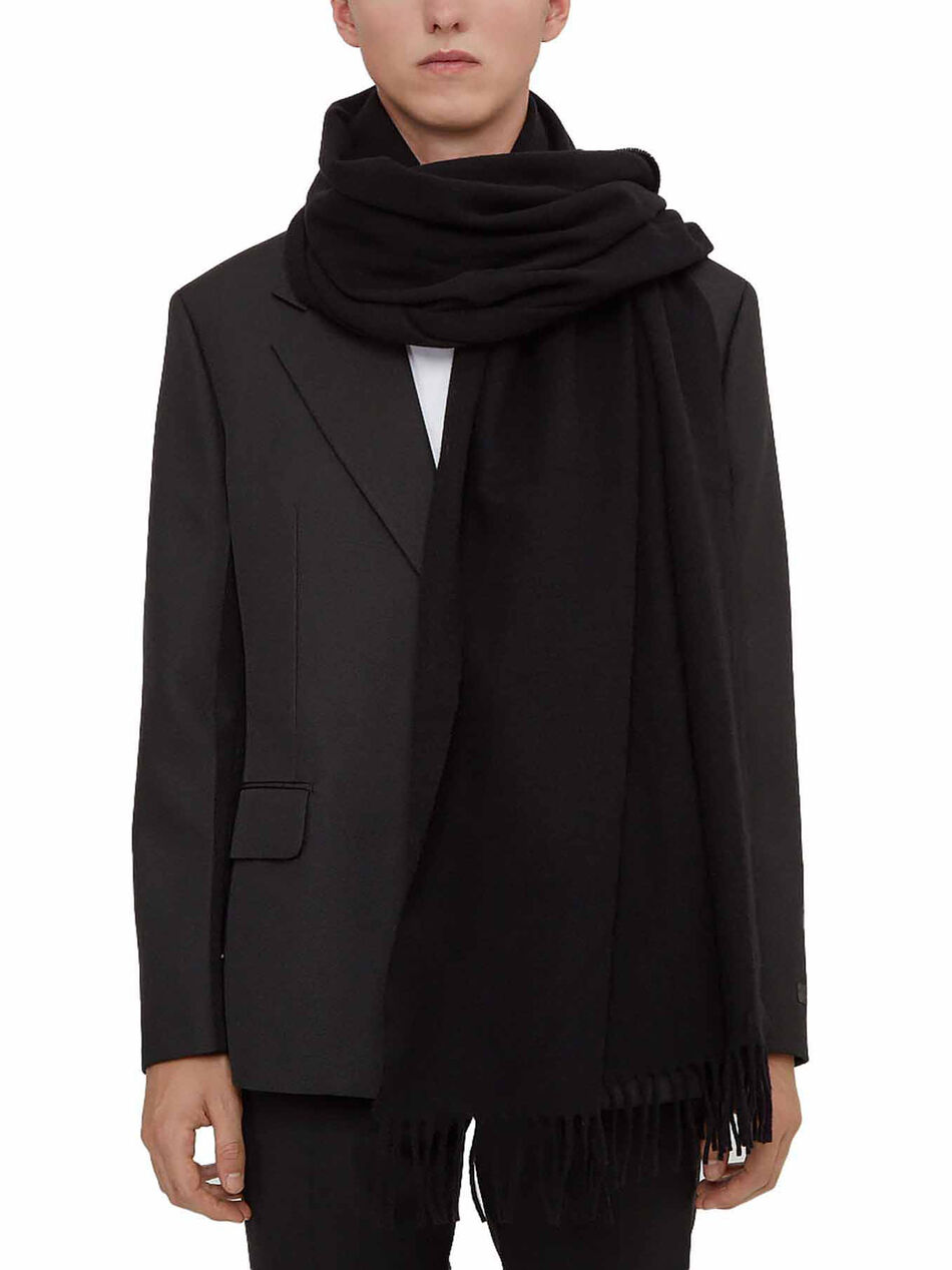 Canada Black Wool Scarf