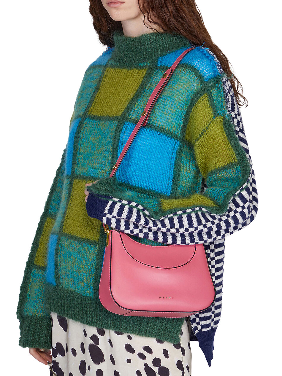 Milano Hobo Pink Leather Bag