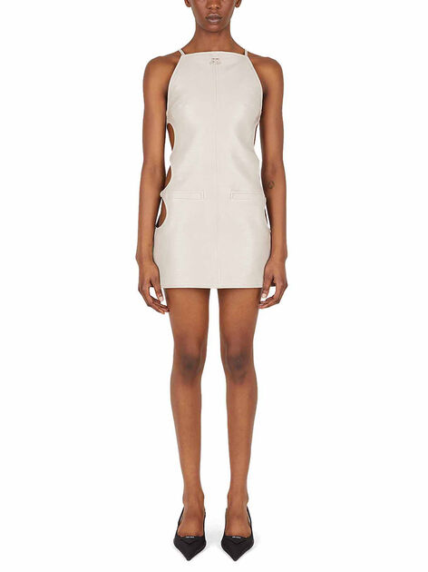 Vinyl Dress with Cut-Out Details