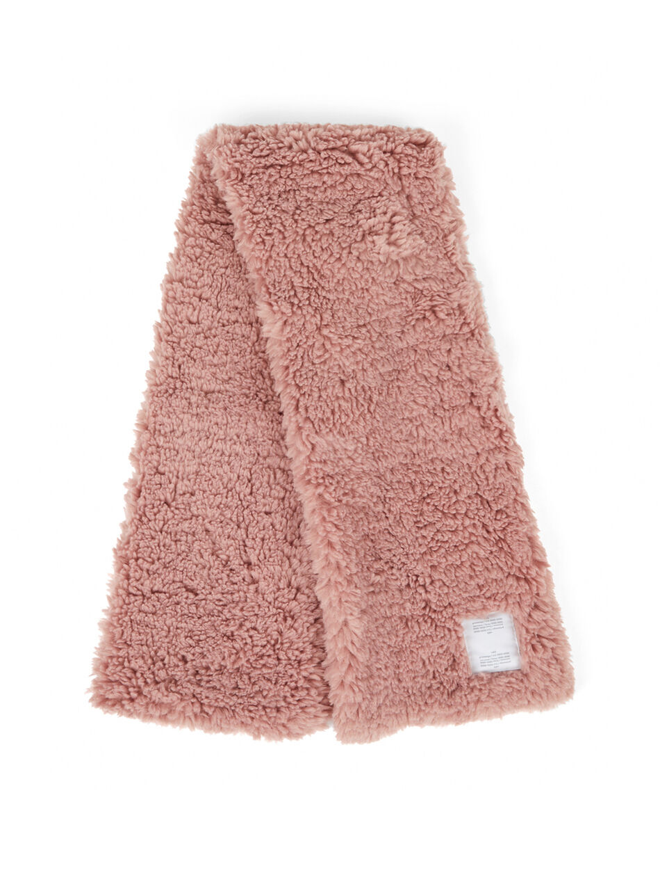 Faux Fur Scarf in Pink