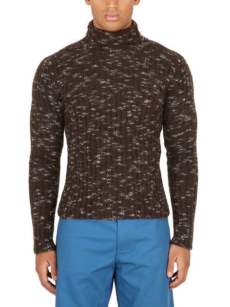 Spotted Sweater in Brown