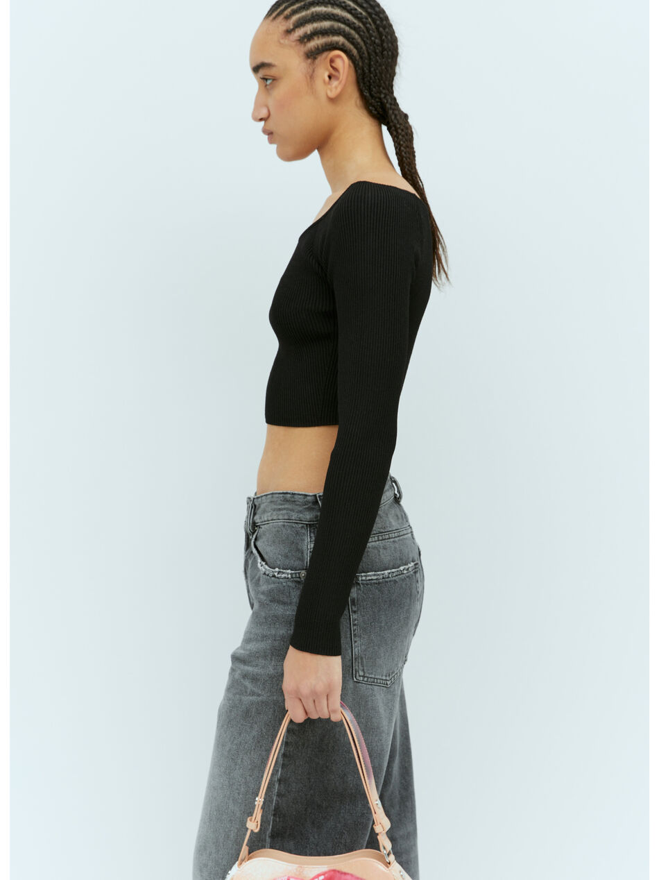 M-Vera-Ls Knit Crop Top
