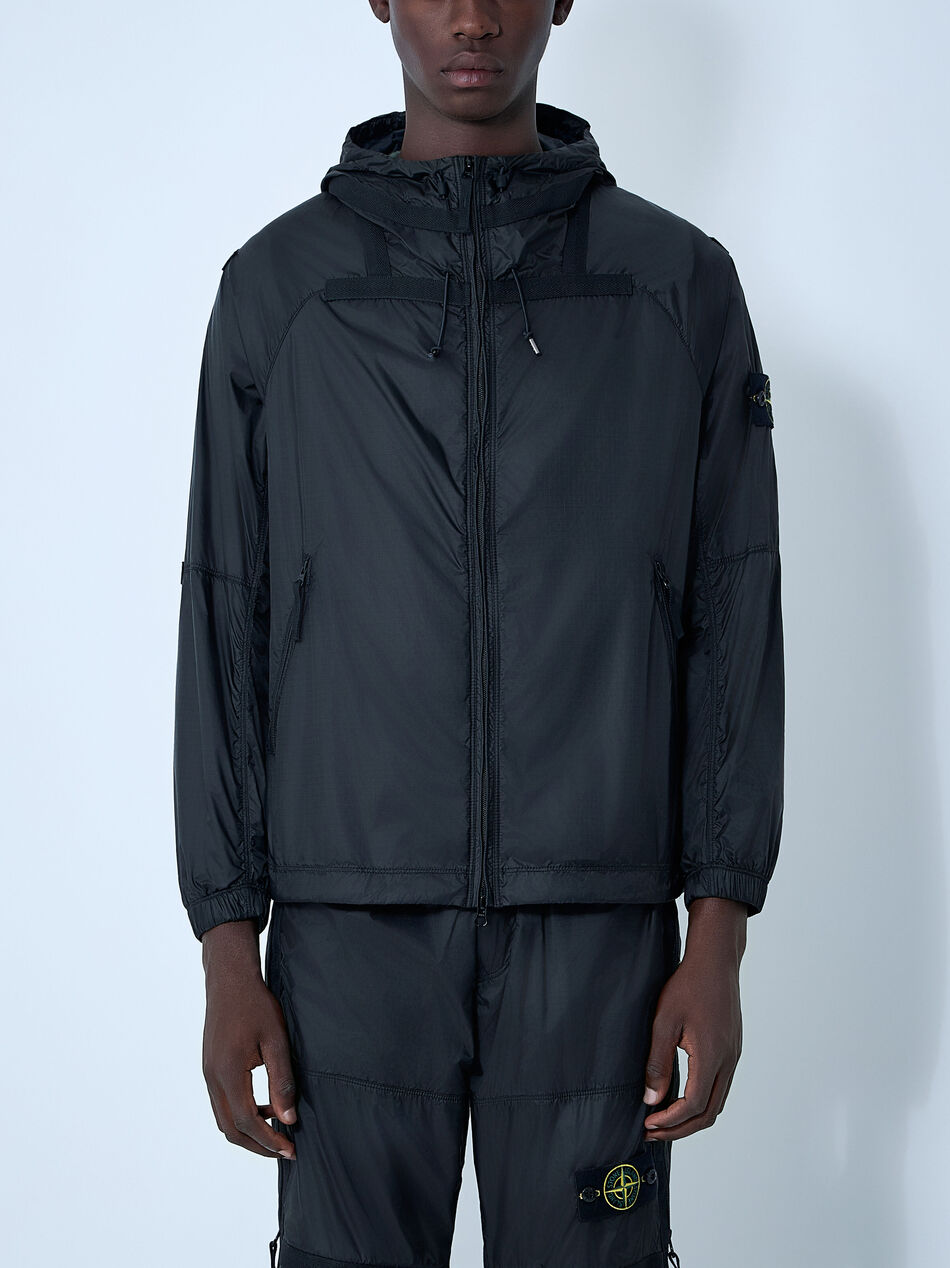 Hooded Logo Patch Jacket