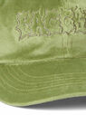 Rassvet Green Velvet Cap with PACCBET Logo Black flrsv0148028grn