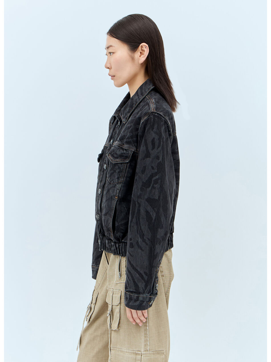 Lazer Denim Bomber Jacket