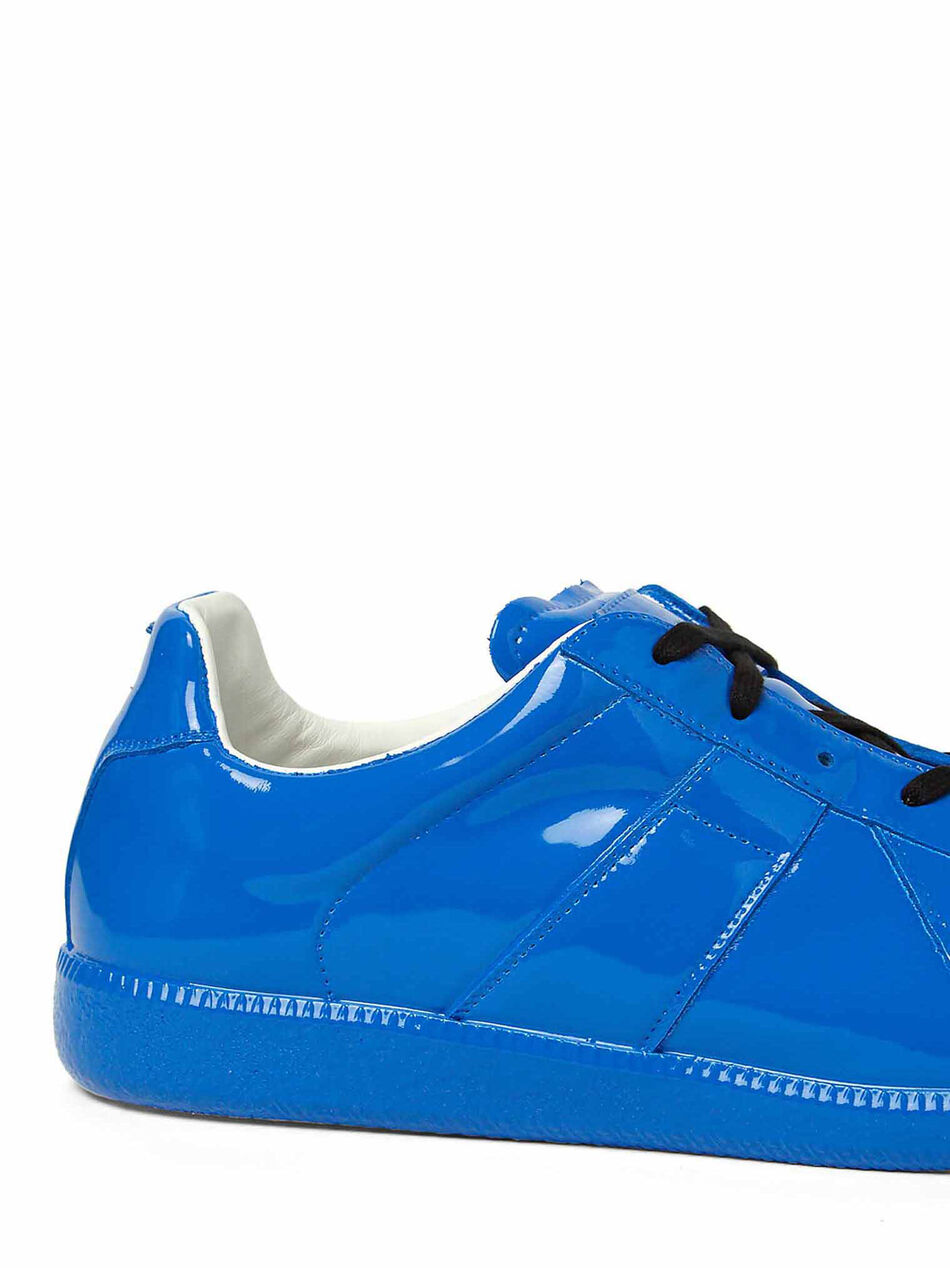 Replica Sneakers in Patent Leather Blue