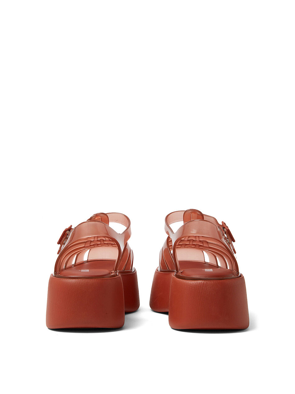 Possession Platform Shoes in Orange