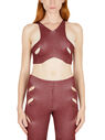 Dion Lee Top con Lock Slit Rosso fldle0249004pin
