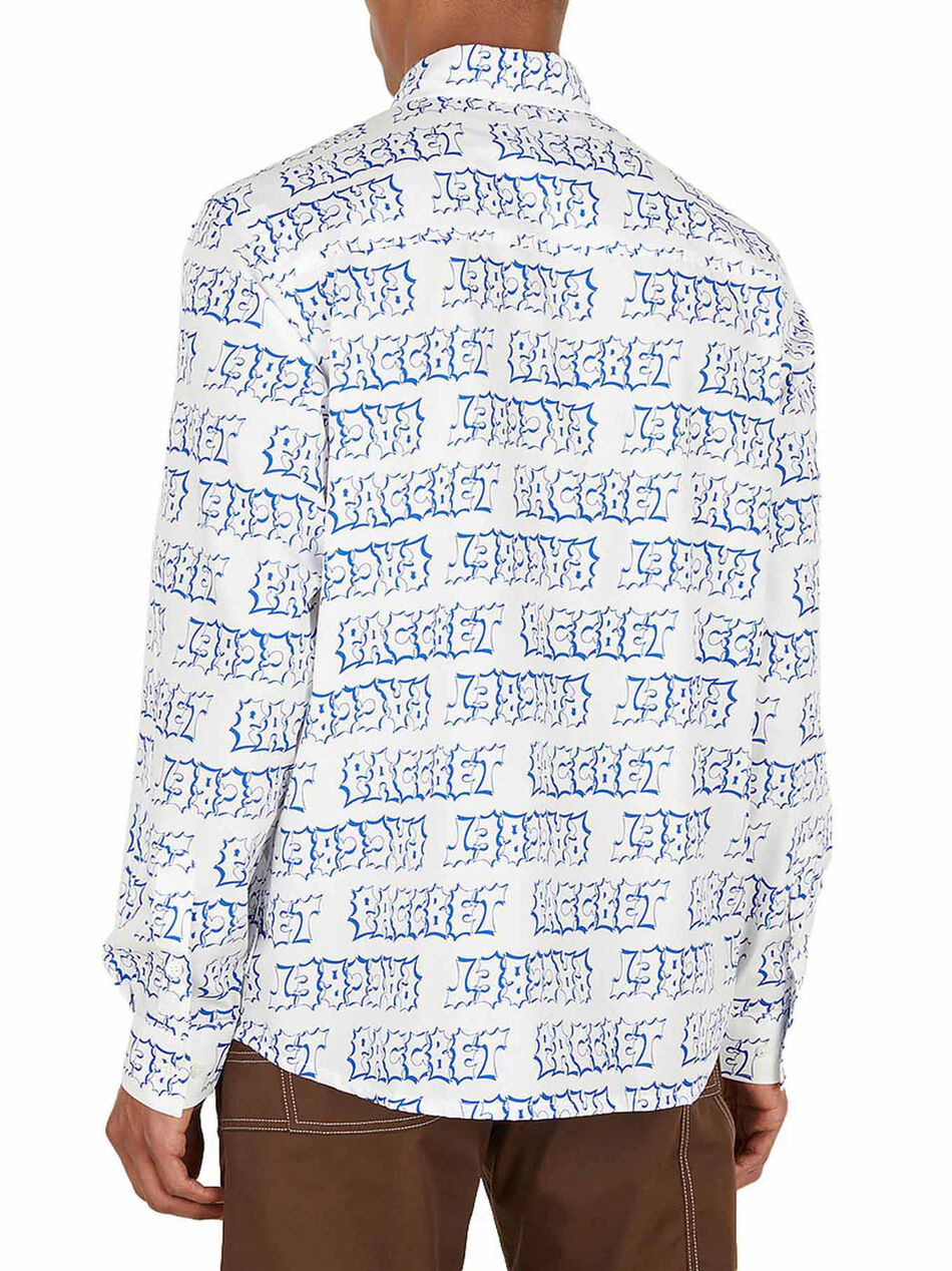 Shirt with All-Over PACCBET Logo Print