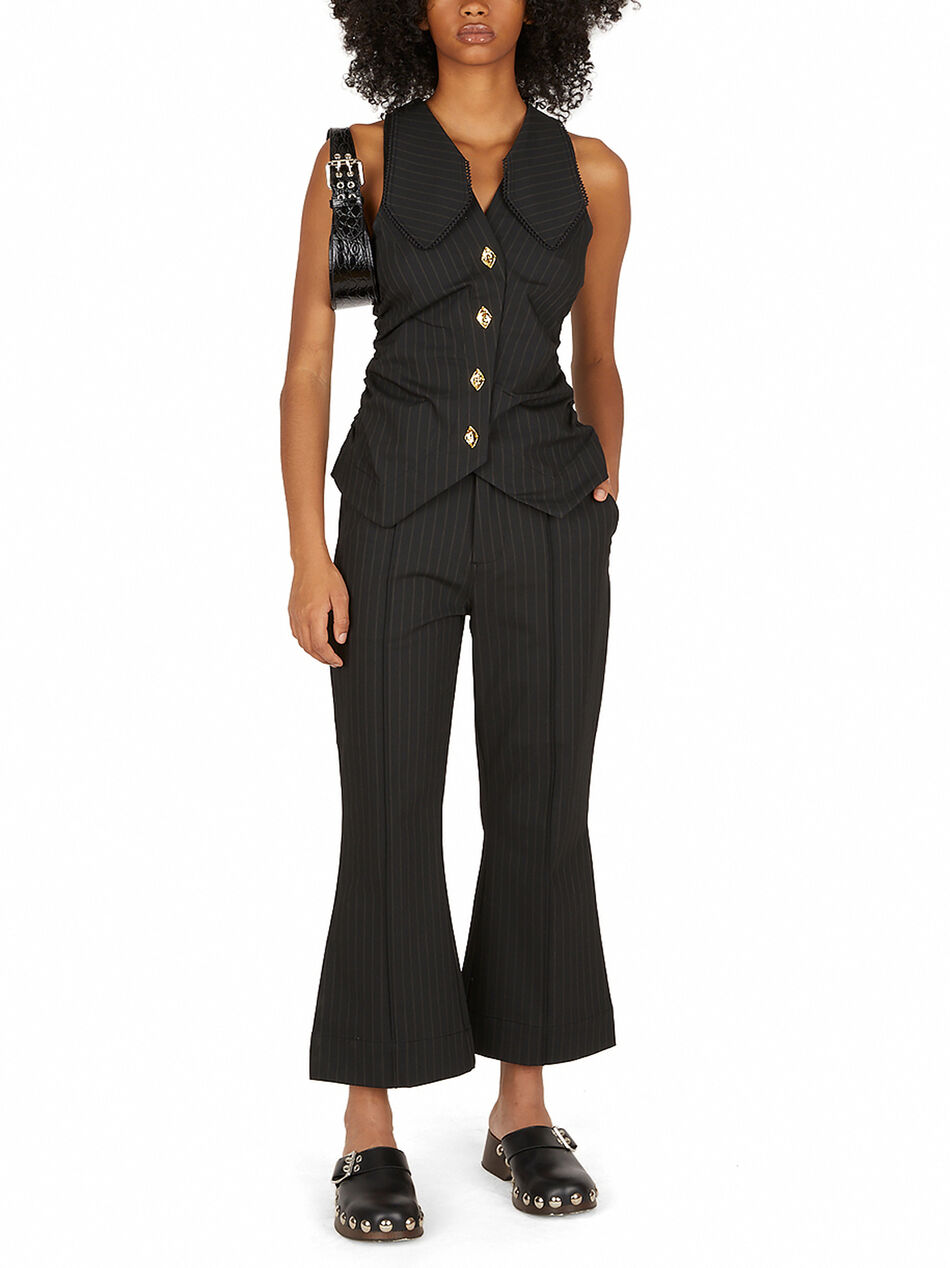 Pinstripe Waistcoat Top