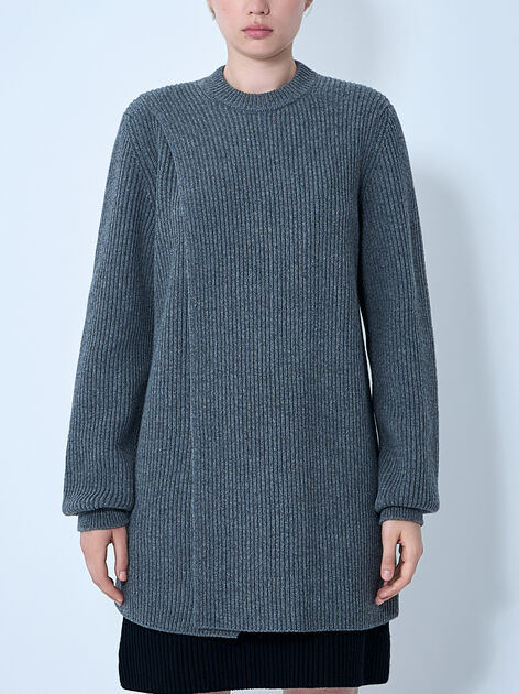 Overlapped Panel Sweater