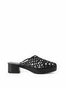BY FAR Norman Sandals in Black Leather  flbyf0247031blk