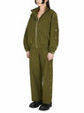 Dion Lee Parachute Pants with Button Detail Khaki fldle0348013grn