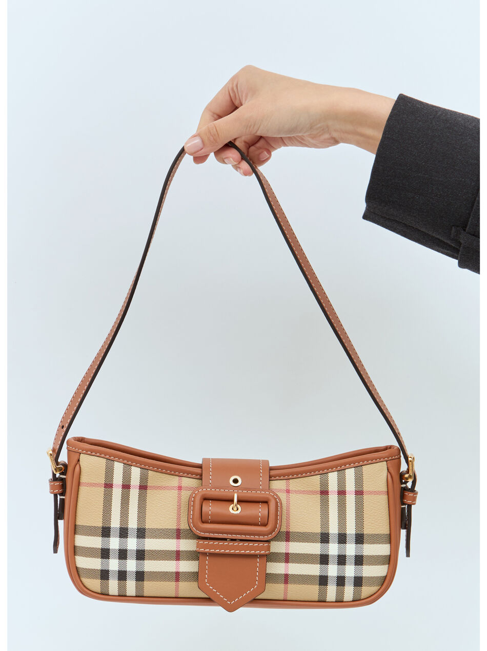 Check Sling Shoulder Bag