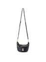 Burberry Lola Black Leather Crescent Shoulder Bag