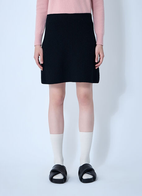 Wool Mini Skirt
