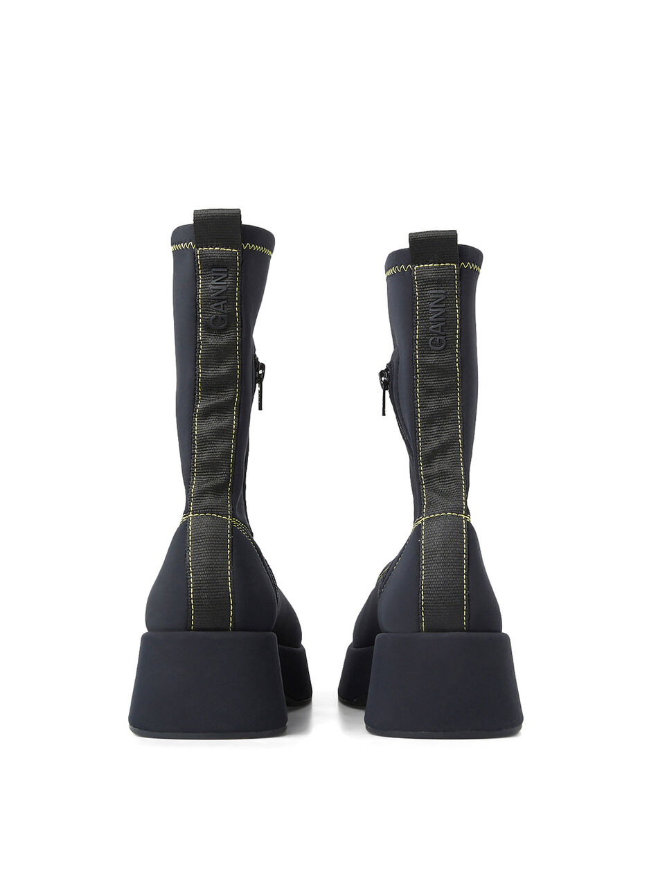 Retro Flatform Sockboot Black