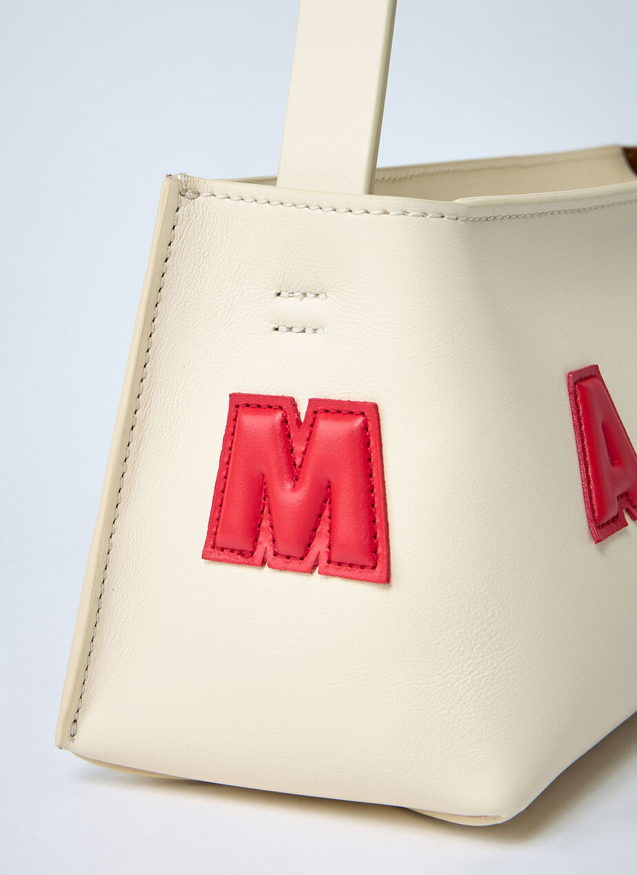 Leather Baguette Musuem Shoulder Bag