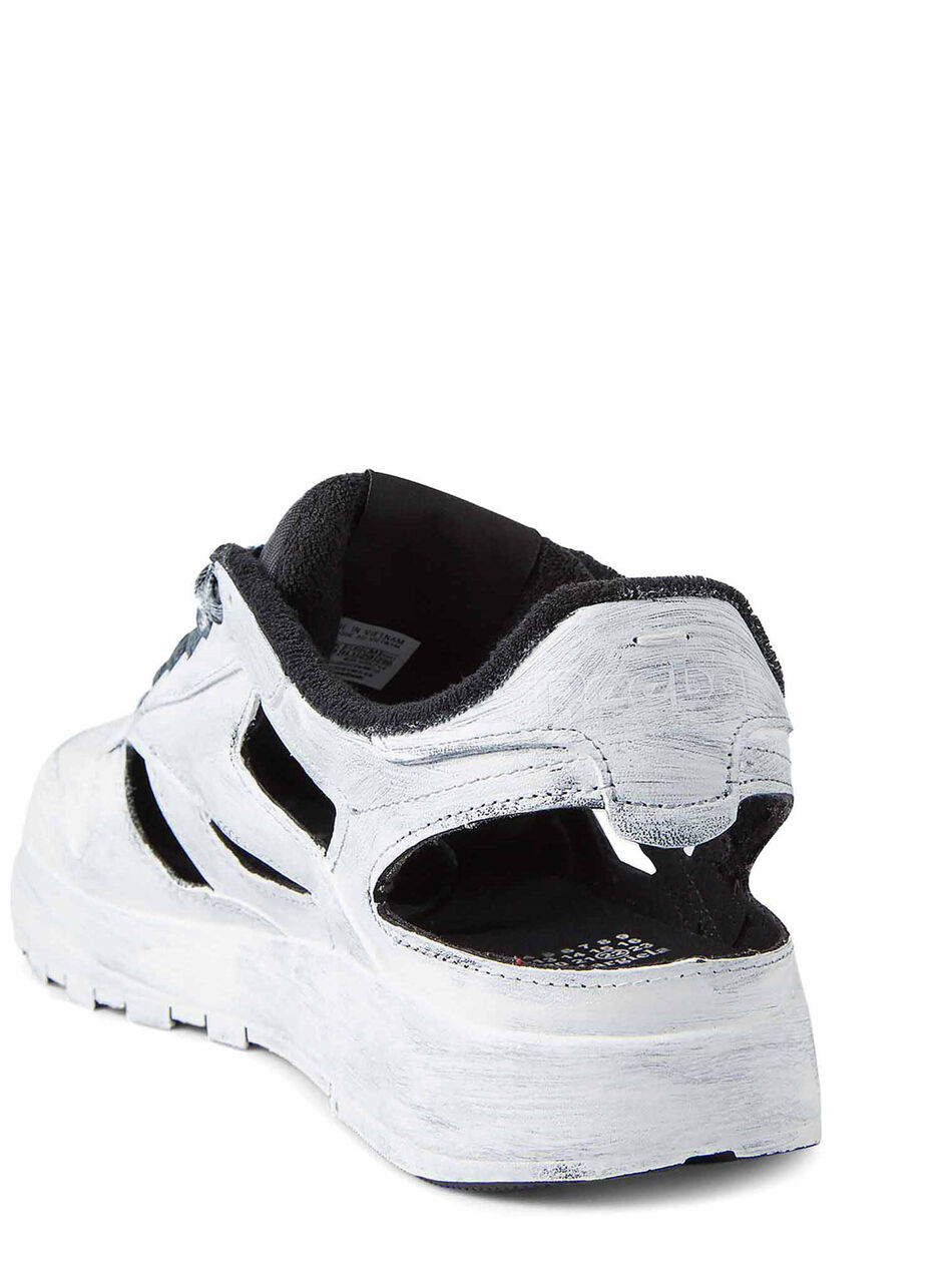 Classic Leather DQ Sneakers in Painted Effect