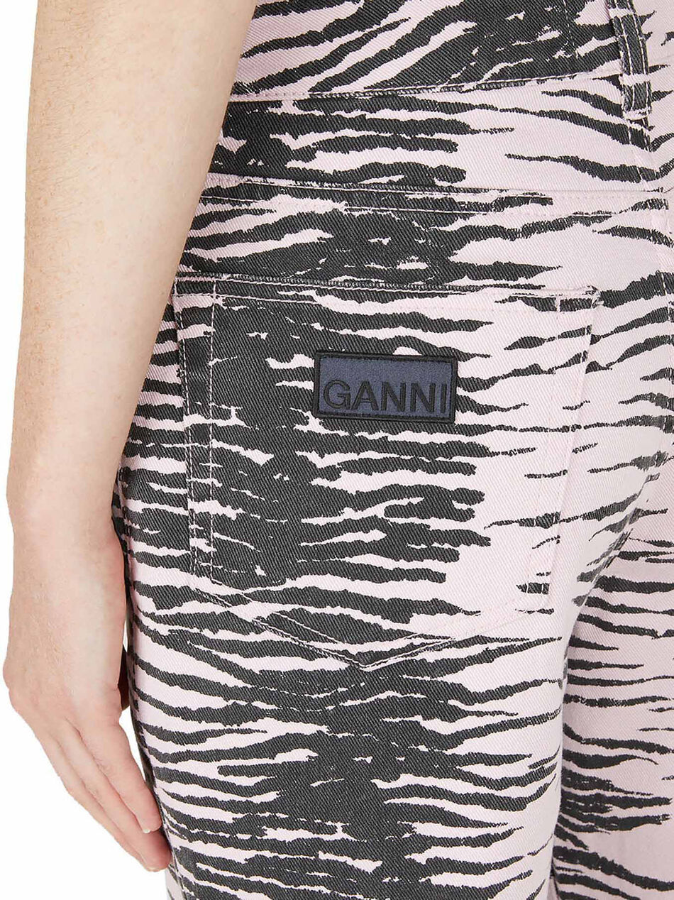 Jeans with Animalier Motif