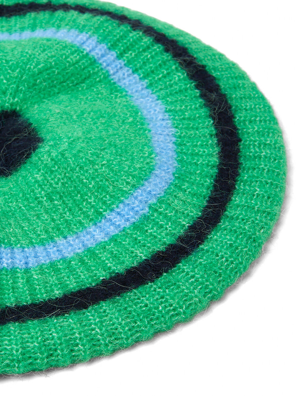 Stripe Knit Beret