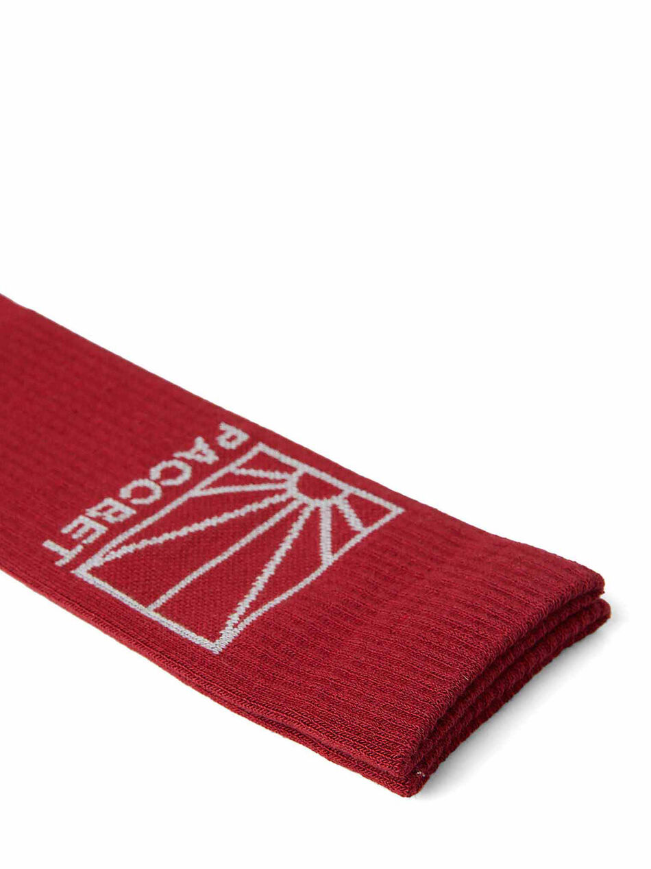 Red Socks with PACCBET Sunrise Logo