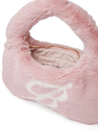 Blumarine Pink Eco-fur Shoulder Bag
