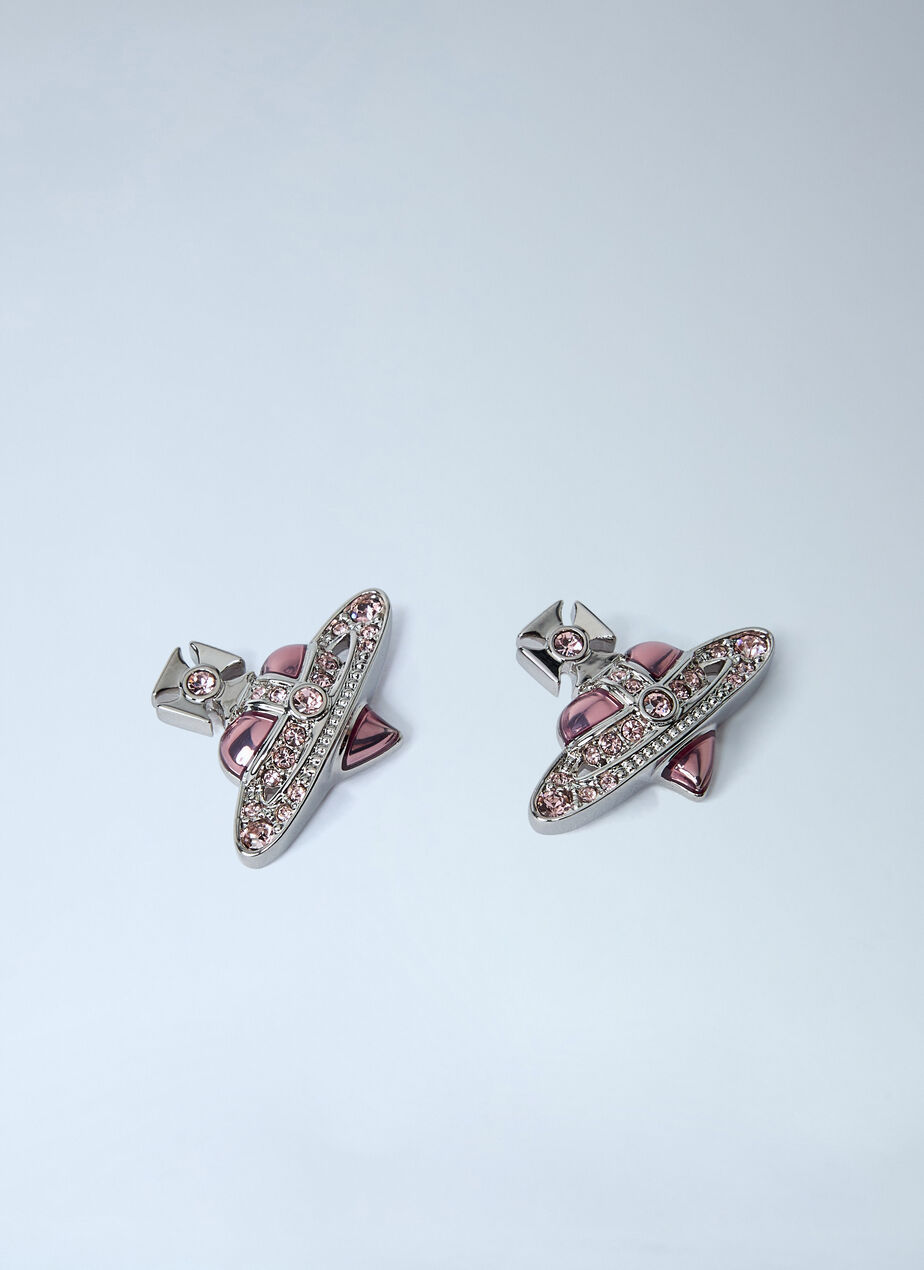 New Diamante Heart Earrings