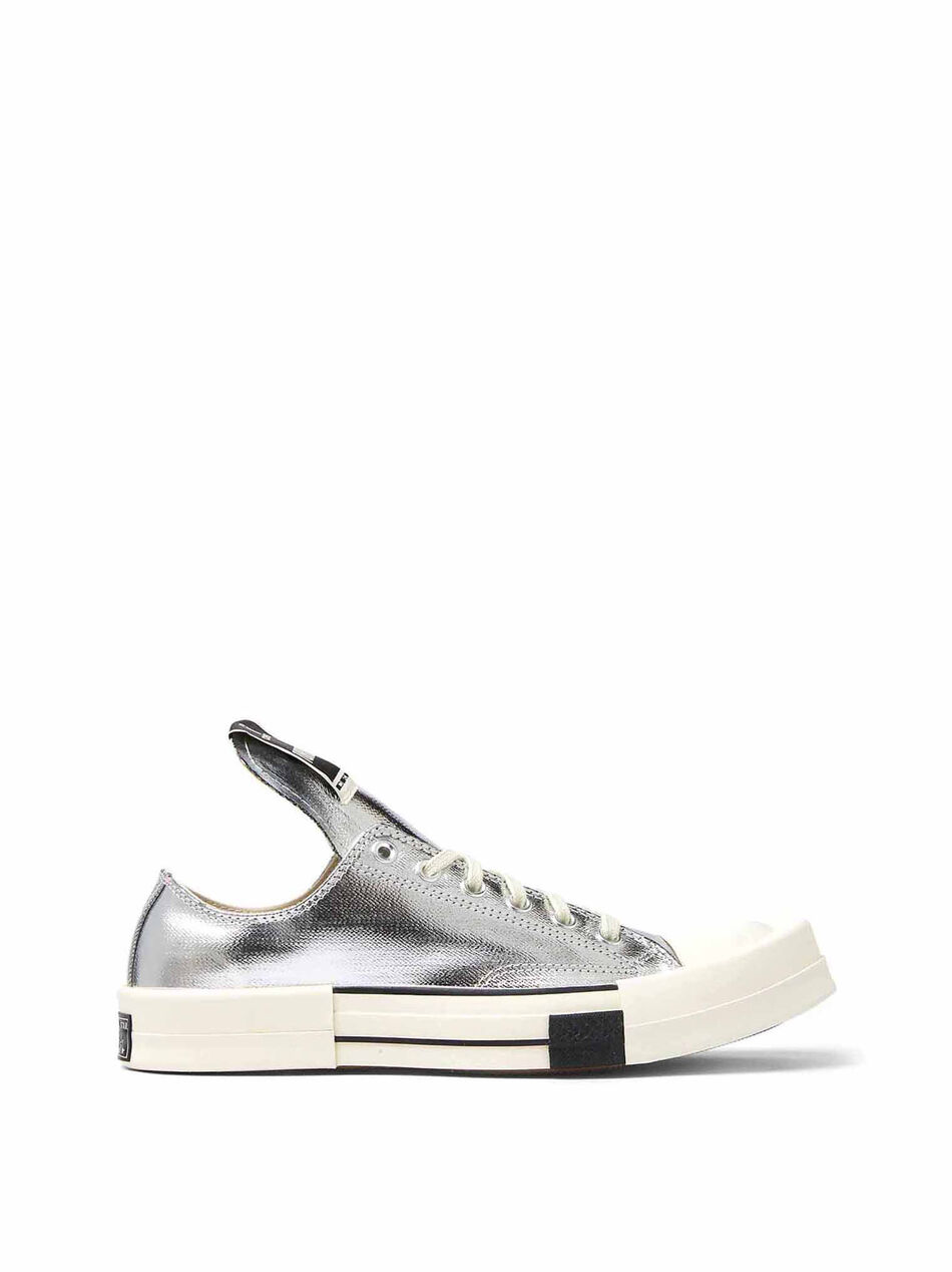 TURBODRK Low Top Silver Sneakers