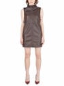 1017 ALYX 9SM Brown Leather Mini Dress Brown flaly0245003brn