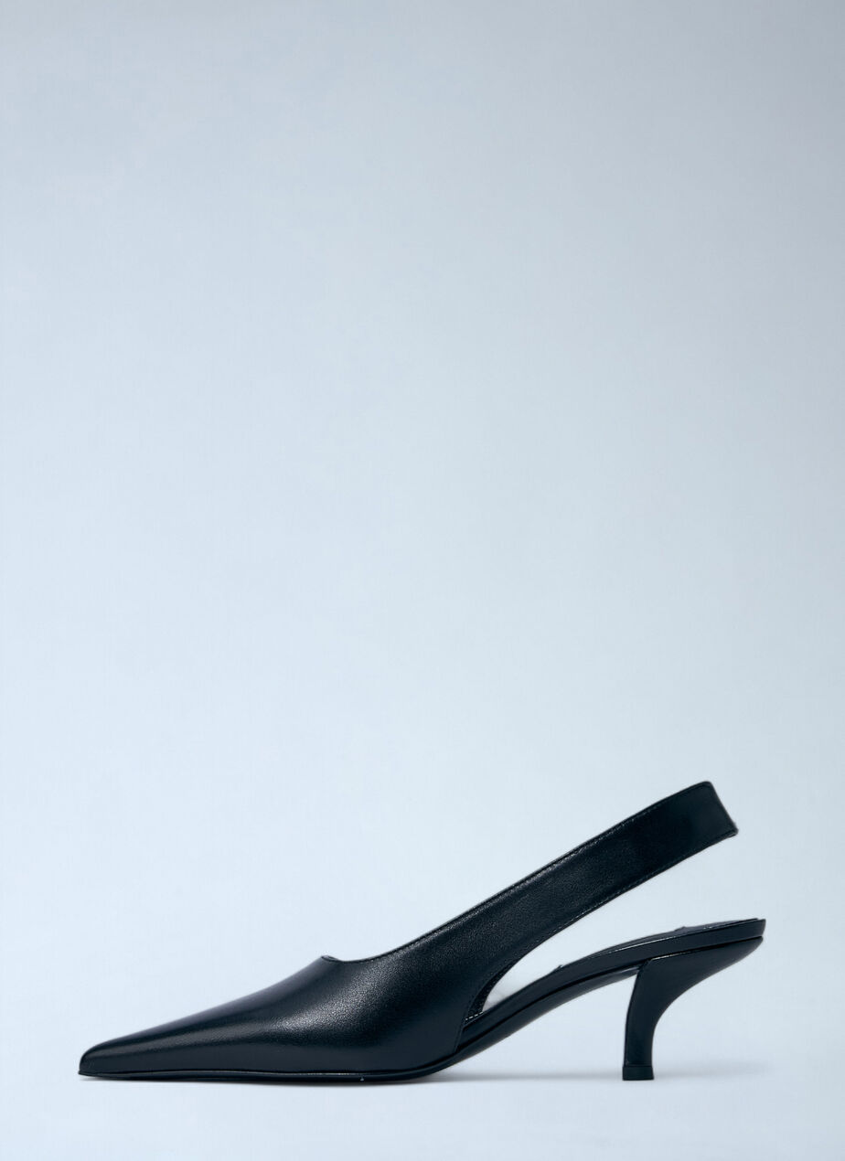 Classic Leather Slingback Heels