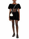 Simone Rocha Sculpted Puff Sleeve Dress Black flsra0250003blk