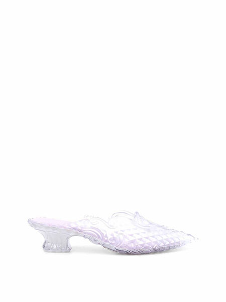 x Melissa Lilac PVC Mules Shoes