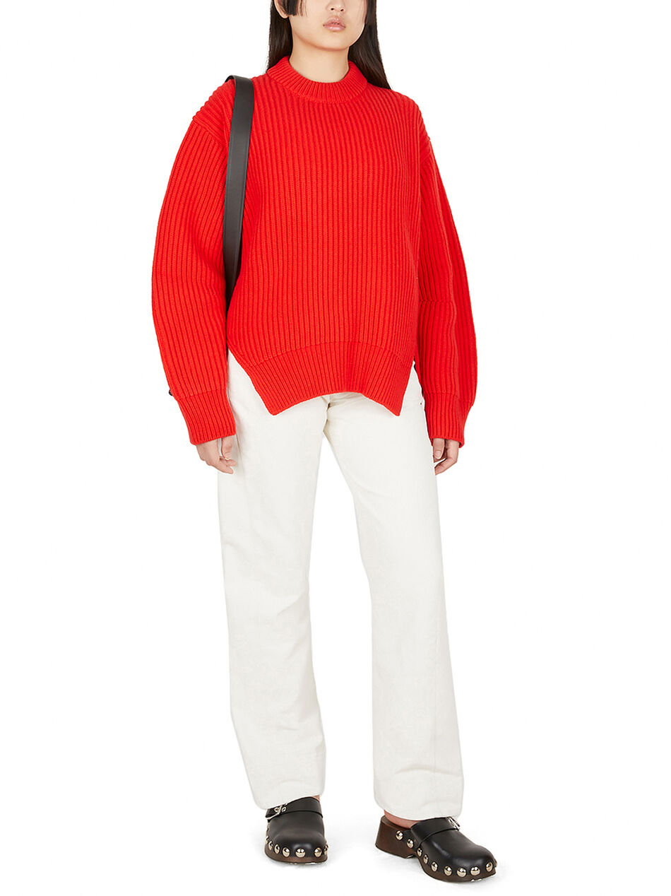 Ribbed Crewneck Sweater