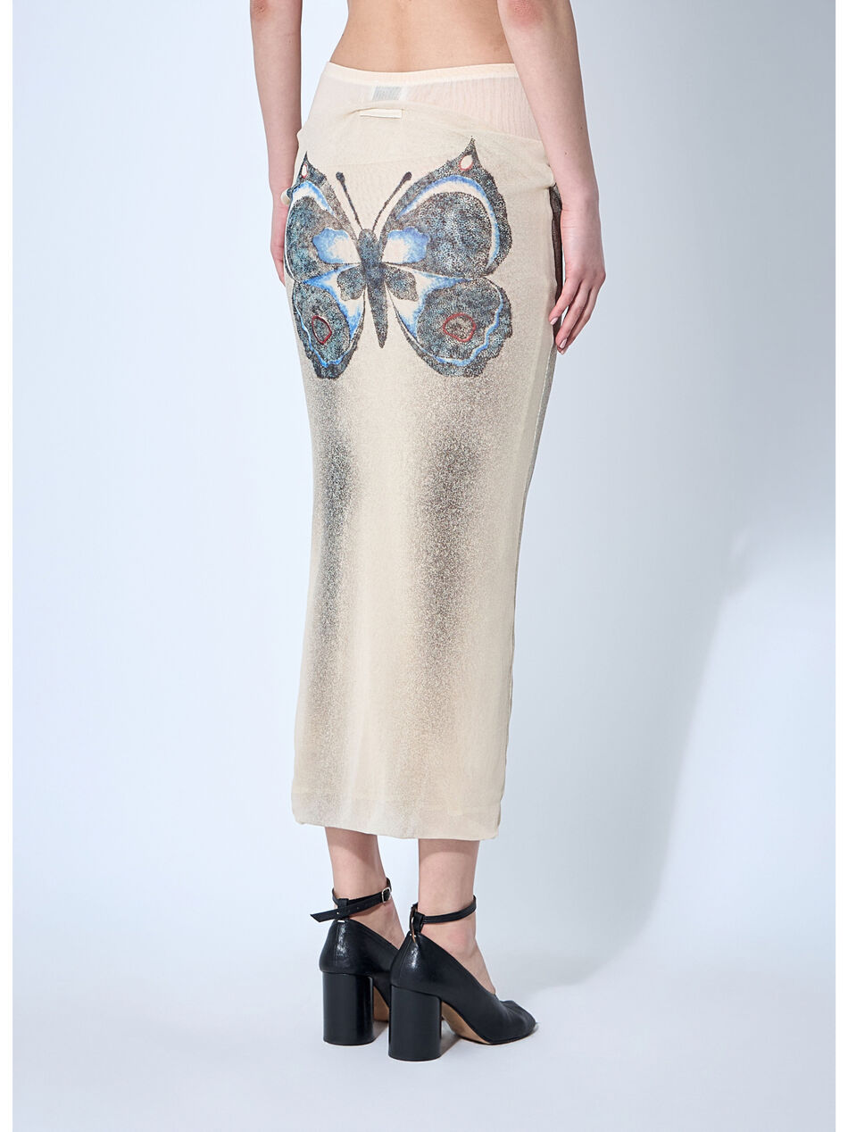 Double Layer Mesh Skirt