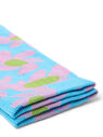 Jacquemus Les Chaussettes Floral Print Socks Blue fljac0150047ppl