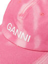 GANNI Tie Dye Pink Baseball Cap Pink flgan0249031pin