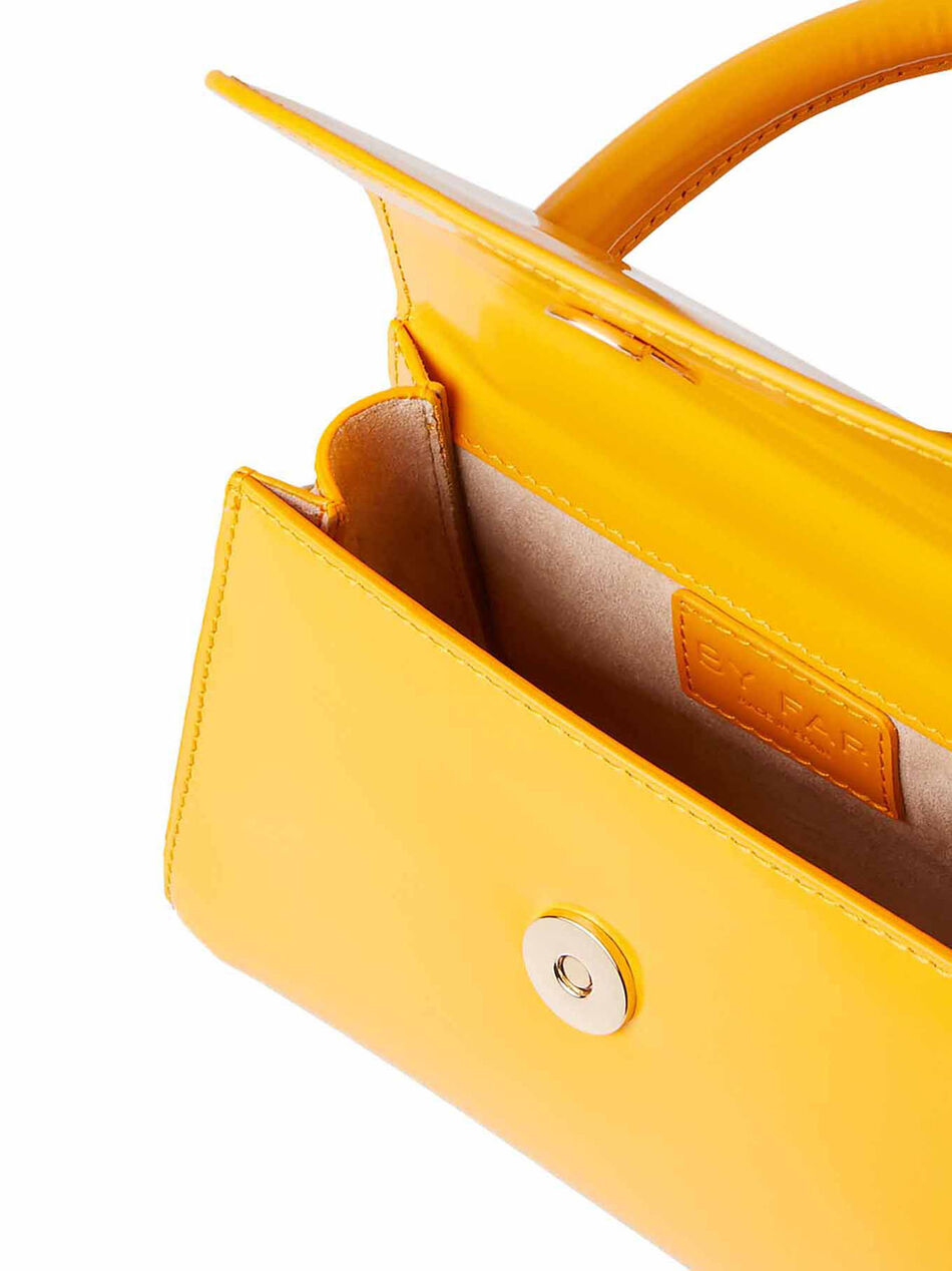 Mini Orange Leather Handbag