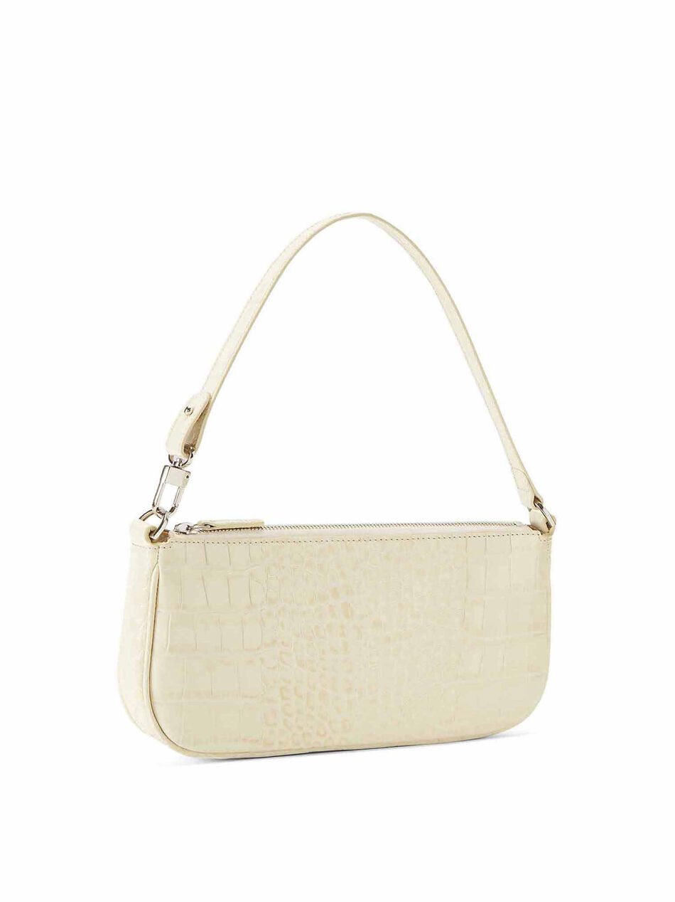 White Leather Rachel Bag