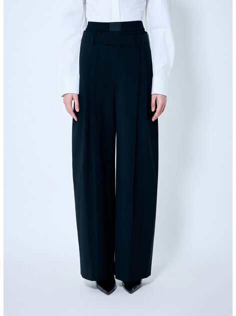 Pleated Pants With Boxer Waistband