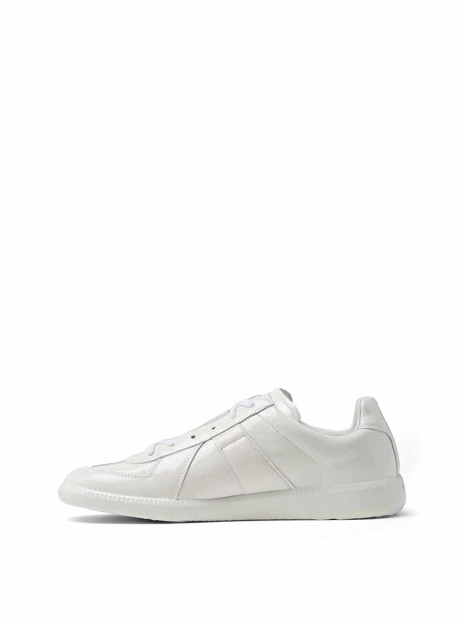 Replica Sneaker in White Leather