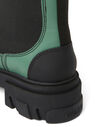 GANNI Chelsea Boots in Green Leather Green flgan0249061grn