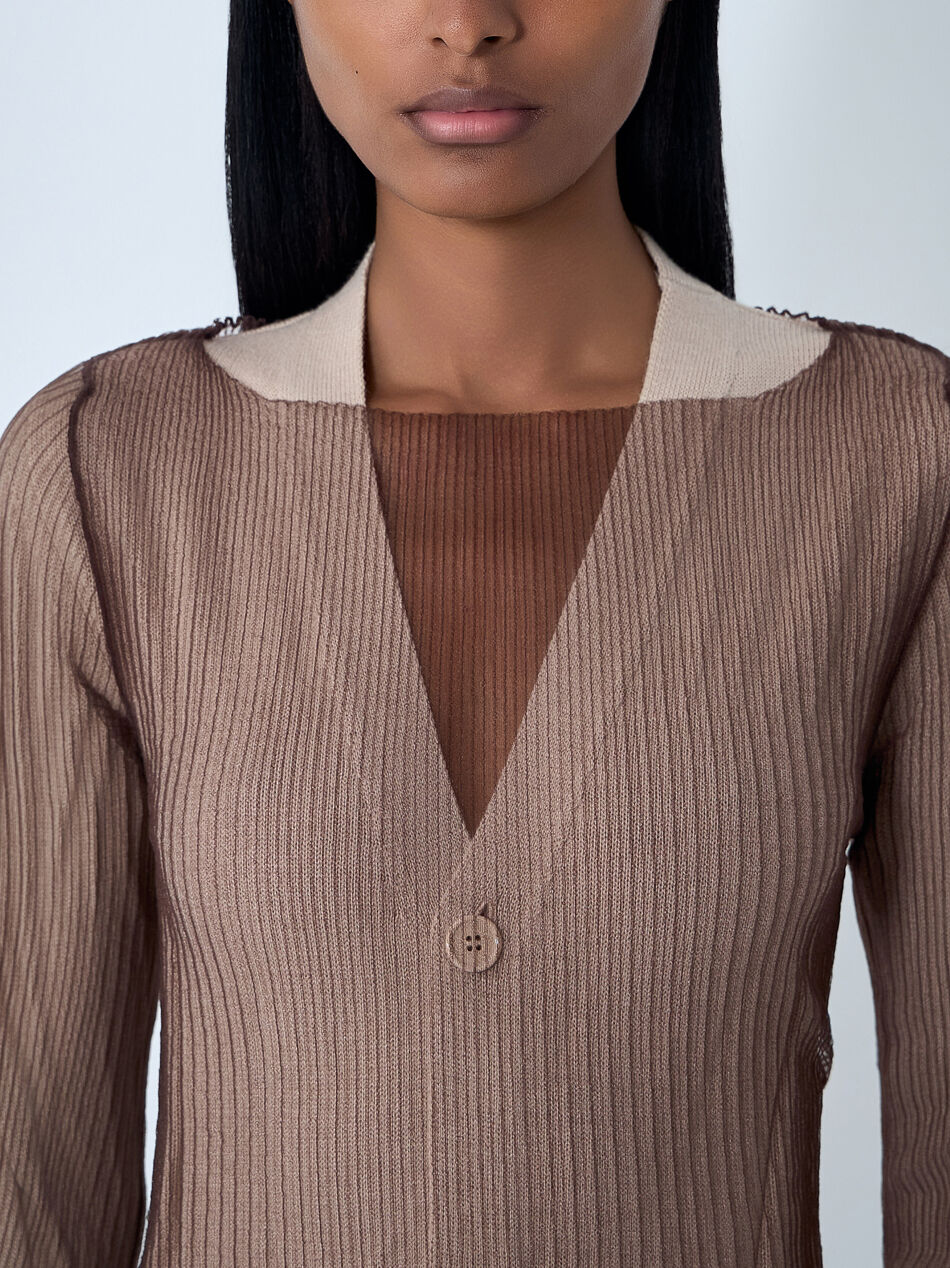 Layered Cardigan Dress