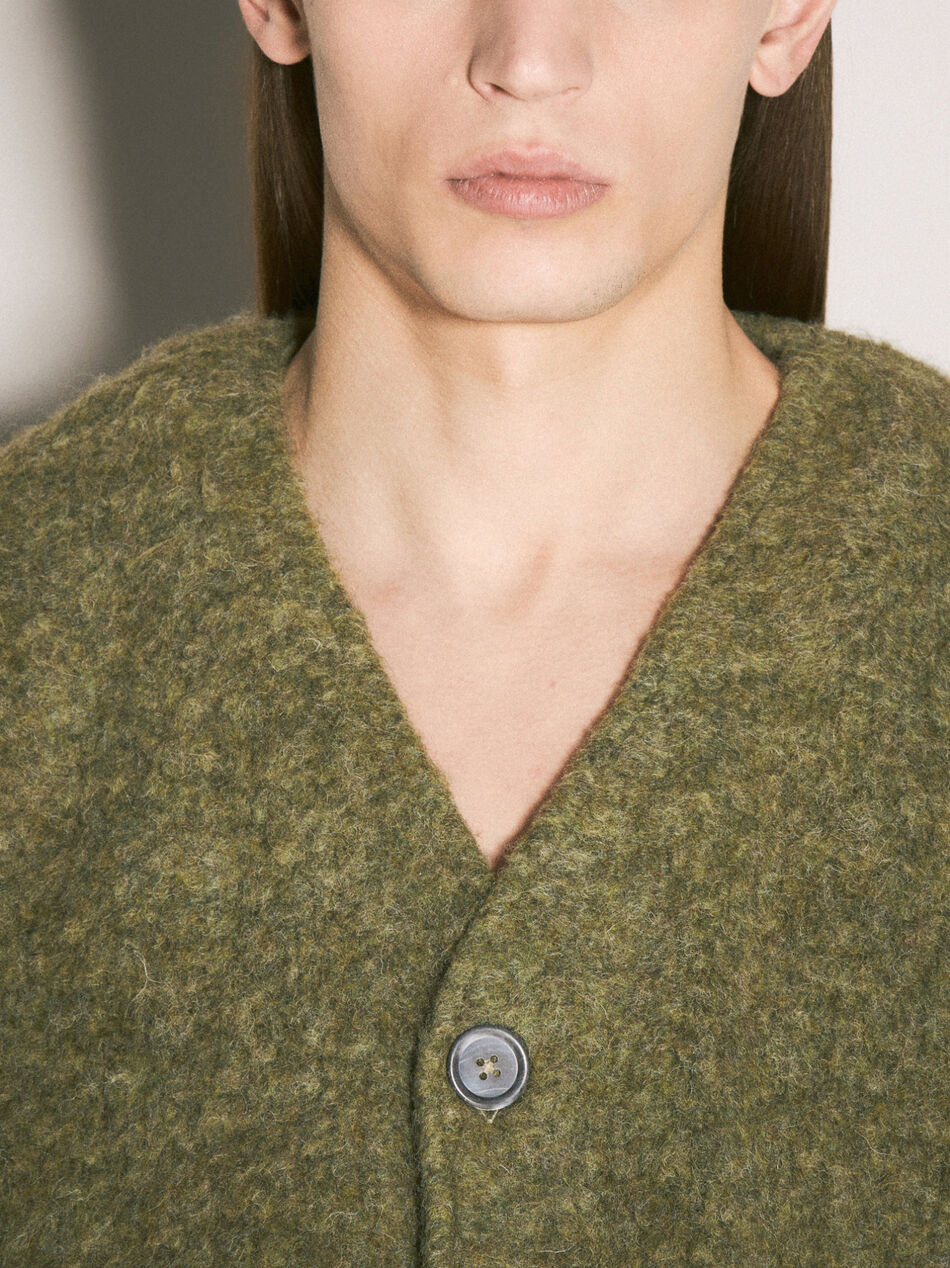 Brushed Knit Cardigan